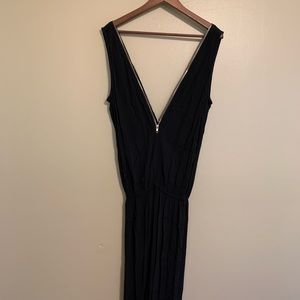 Lucy Paris Black Jump Suit Zipper Detail